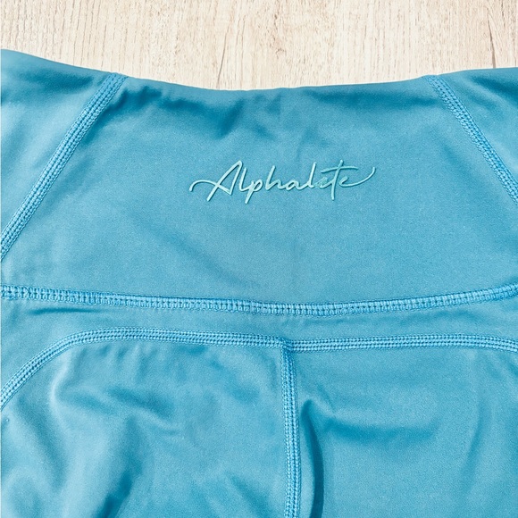 Alphalete Pulse Surge Leggings High-Waist Teal Green Size Small - Picture 6 of 6